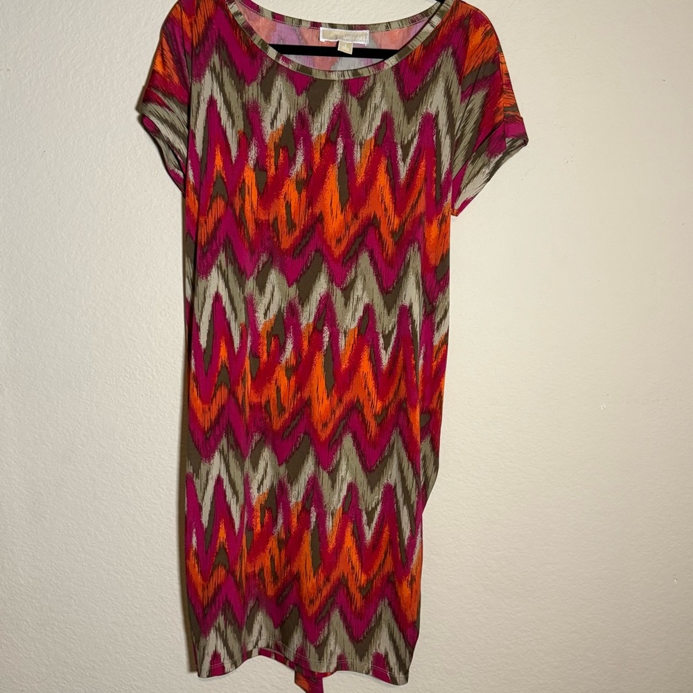 Michael Kors Multi-color Chevron Pattern Tie-Dres… - image 2